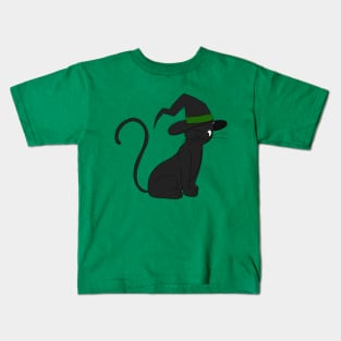 Cat Witch Kids T-Shirt